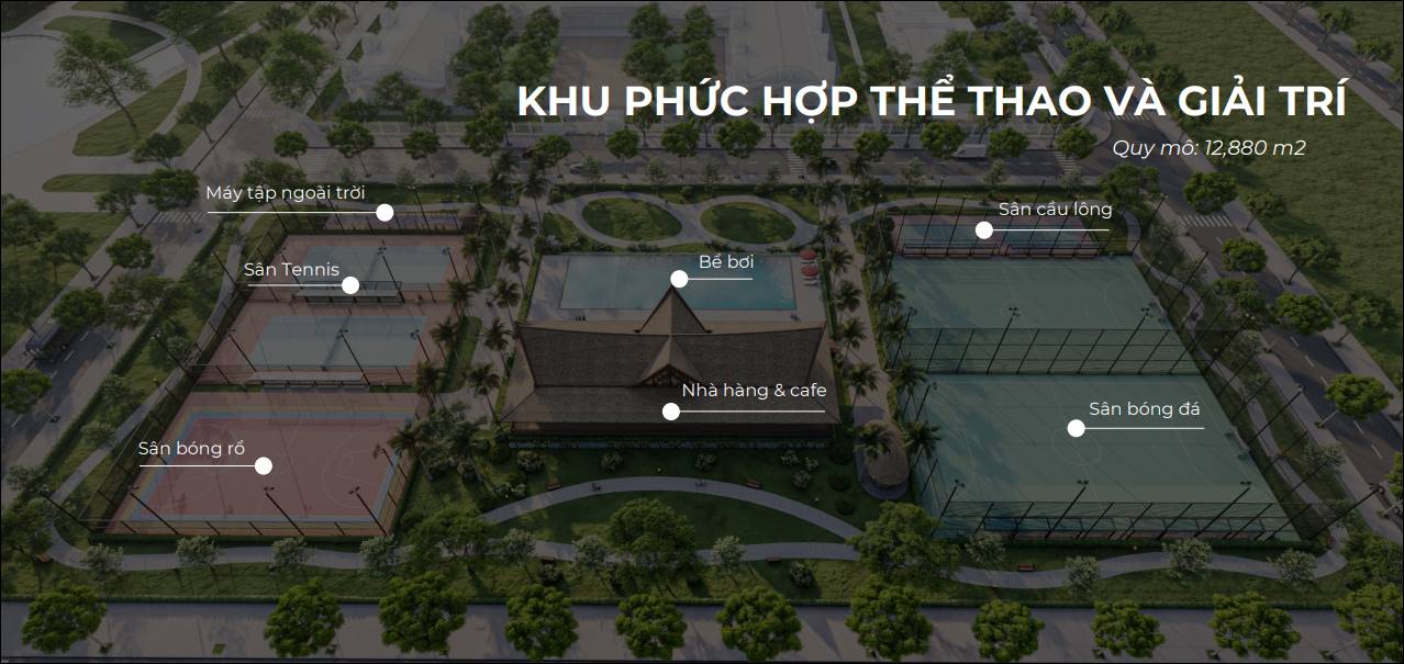 Phức hợp thể thao giải trí Khu Dân Cư Nam Hà Đức Linh Bình Thuận
