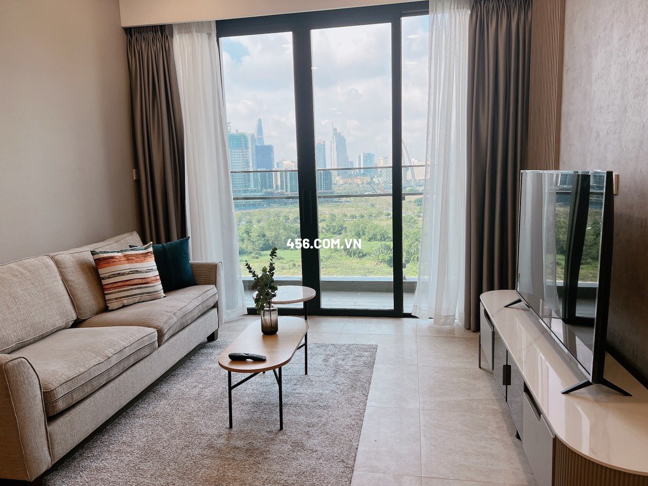 Hinh-1 Bedrooms The River Thu Thiem Apartment For Lease Nice Furnished